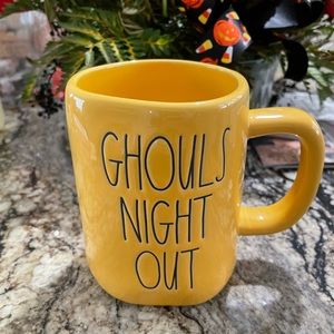 Rae Dunn Halloween mug ghouls night out